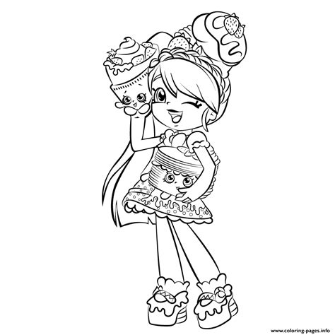 cute girl shopkins shoppies coloring pages printable