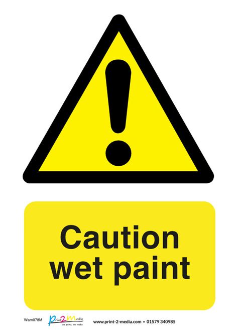 wet paint signs printable