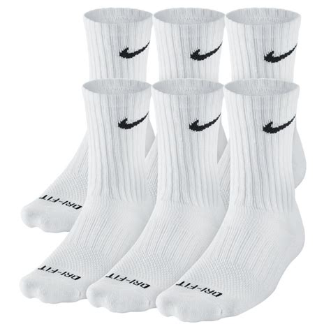 3 pair white nike crew socks size l shoe size 8 12 dri fit men s women s unisex ebay