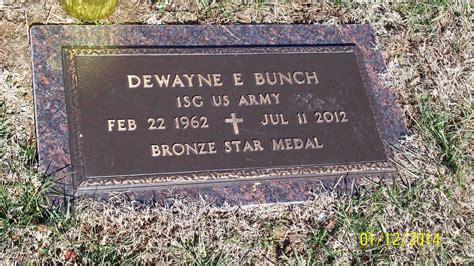 dewayne everett bunch   find  grave memorial