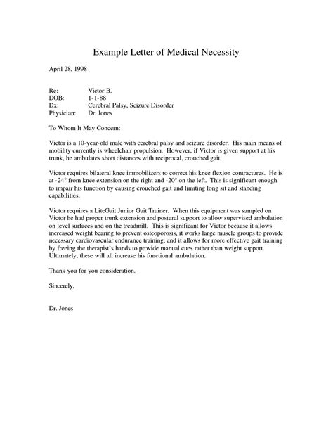medical necessity letter template