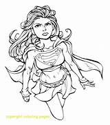 Superwoman Coloring Pages Getdrawings sketch template
