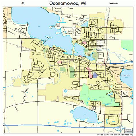 oconomowoc wisconsin street map