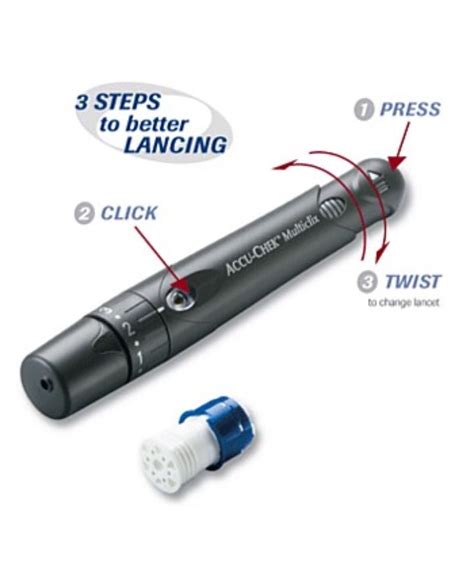 accu chek multiclix blood glucose lancing device   lancets  drums  ebay