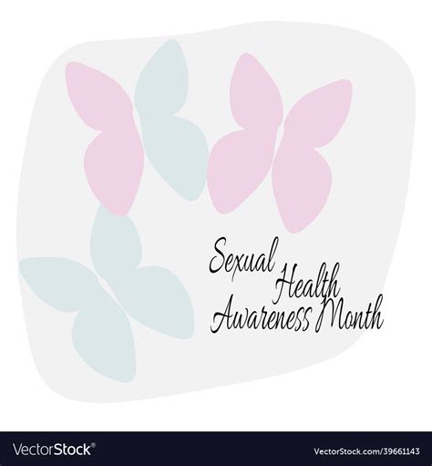 Sexual Health Awareness Month Medical Poster Vector Image