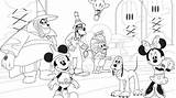 Coloring Disney Mickey Mouse Pages Clubhouse Junior Color Pete Halloween Wizard Dizz Sheets Peg Leg Friends Print Crafts Template Choose sketch template