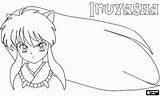 Inuyasha Recortar Pegar sketch template