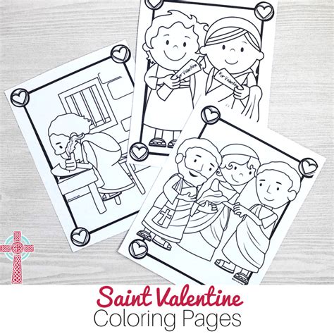 saint  valentine coloring pages