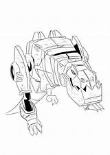 Grimlock Dinobot Dino Kleurplaat sketch template