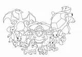 Starters Kanto Coloring Pages Venusaur Grogan Pokemon Deviantart Template Eevee Group sketch template