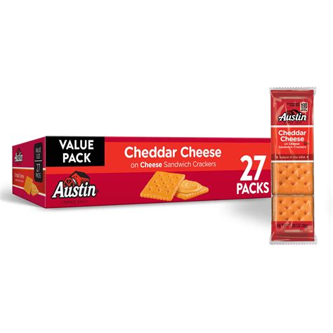 austin sandwich crackers cheddar cheese  cheese crackers  size