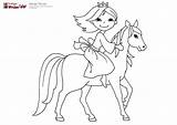 Princess Coloring Pages Horse Leia Getcolorings Colori Getdrawings Choose Board sketch template