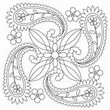 Paisley Coloring Pages Adult Printable Pattern Flower Colouring Designs Sheets Flowers Color Adults Patterns Getdrawings Pretty Book Library Clipart Getcolorings sketch template