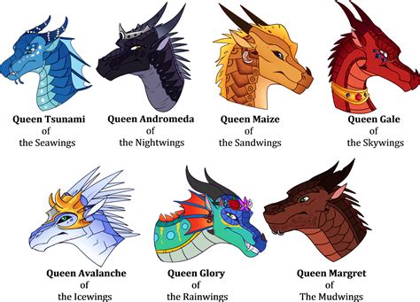 queens of pyrrhia by lamp p0st on deviantart wings of fire dragons