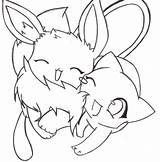 Eevee Mew Sylveon Evolutions Leafeon Albanysinsanity Suggestions Getcolorings Colorin sketch template
