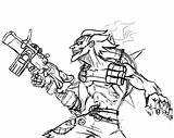 Overwatch Coloring Pages Linear Drawing Junkrat Printable Sombra Getdrawings sketch template