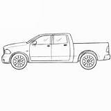 Dodge Ram Coloring Pages sketch template