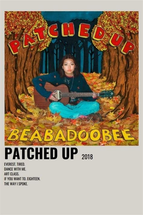 Patched Up Beabadoobee Aesthetic Alternative Poster Album Cover Art
