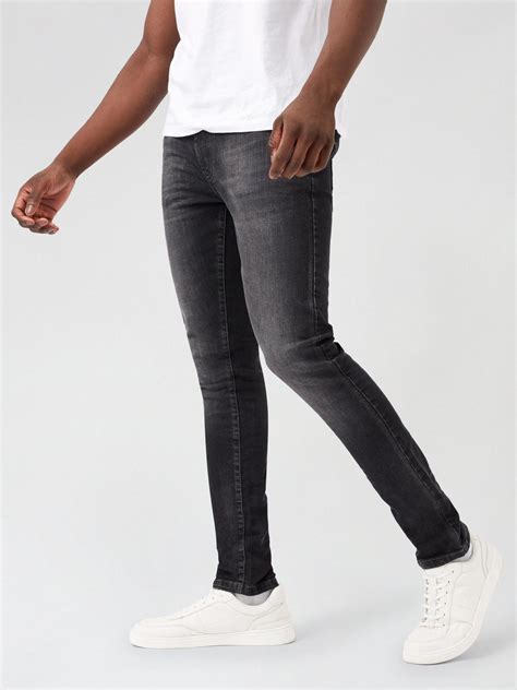 dark grey skinny fit jeans burton uk