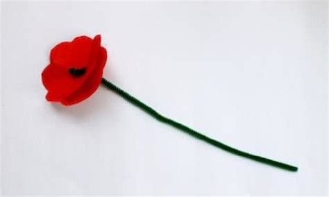red poppy  crafts paper crafts  kids paper crafting