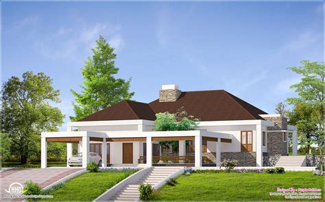 single floor home  nadumuttam kerala home design  floor
