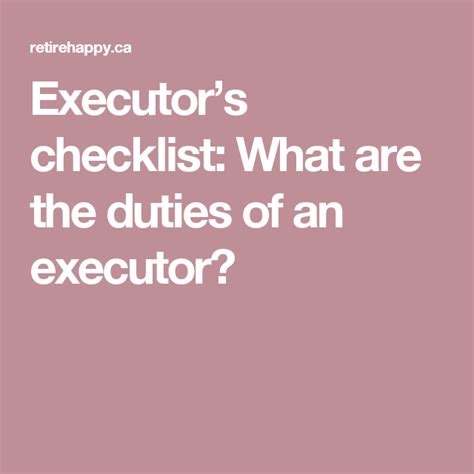 printable executor checklist printable word searches