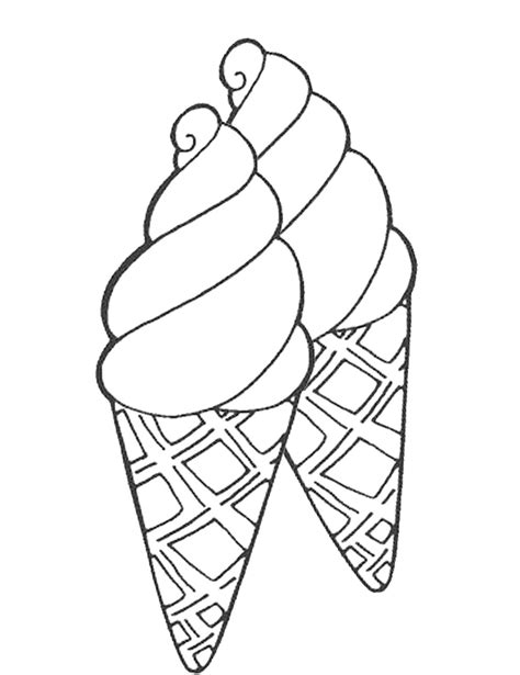 printable ice cream cone coloring pages  getdrawings