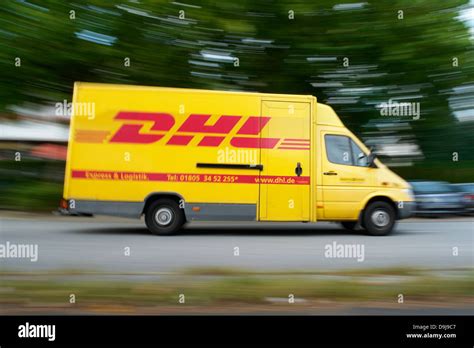 dhl box  res stock photography  images alamy