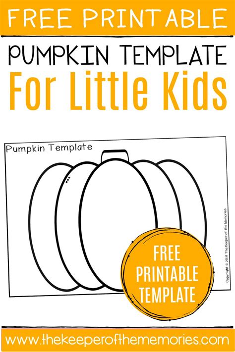 printable pumpkin template pumpkin template diy crafts  kids