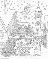 Weihnachtsmarkt Deike Illustrierte Produktart Texte Verlag Liefern Inhalte sketch template