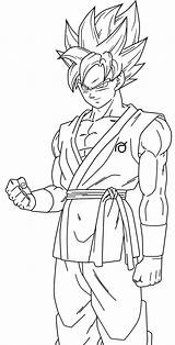 Goku sketch template