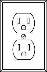 Socket Electrical Outlet Clipart Clip Power Line Plug Symbol Outline Sockets Coloring Plugs Cliparts Electricity Ac Symbols Lineart Clipground Sweetclipart sketch template