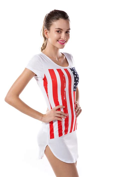2017 azises for ladies flag printed tight dress vestidos short sleeve