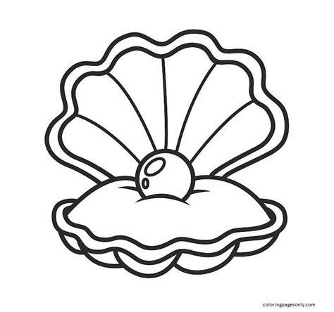 clam coloring pages  printable coloring pages