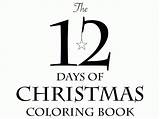 Coloring Days Christmas Pages Twelve Clipart Printable Library Clip sketch template