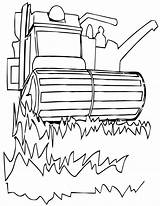 Combine Coloring Harvester Pages sketch template