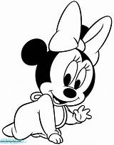 Minnie Baby Coloring Mouse Pages Cartoon Drawing Mickey Disney Printable Babies Drawings Mini Sheets Picturethemagic Gif Halloween Print Clipartmag Easy sketch template