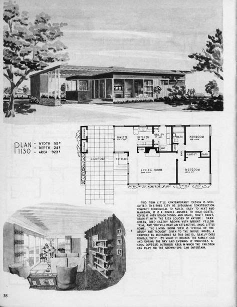 trendy house plans bungalow modern mid century mid century modern house plans building