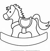 Horse Rocking Coloring Pages Clipart Clip Doodle Illustration Kids Print Drawing Baby Horses Search Felt Decorations Feltro Use 20clipart Getdrawings sketch template