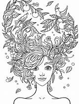 Coloring Pages Adult Crazy Hair Adults Pretty Printable Worry Pdf Don Find sketch template