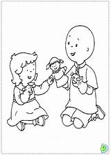 Caillou Coloring Pages Dinokids Sprout Print Close Getdrawings Getcolorings sketch template
