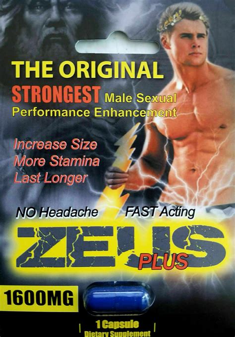 zeus plus 1600 male natural sex enhancement complement pill 6 pills
