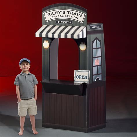 rustic railroad personalized ticket booth ticket booth train theme