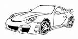Porsche Coloring Pages Printable Directory Cars sketch template