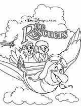 Coloring Pages Disney Rescuers Classic Walt Print Utilising Button Grab Feel Well Kids Size sketch template