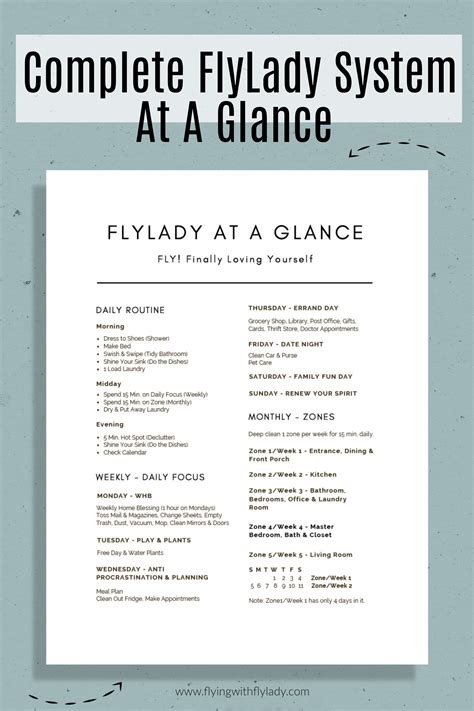 flylady editable printable control journal flylady cleaning etsy canada