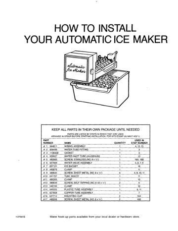 install  automatic ice maker manualzz