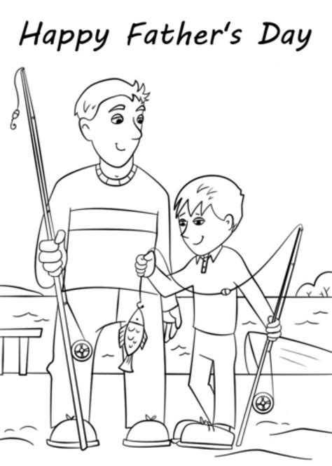 fathers day coloring page coloring book  coloring pages