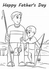 Coloring Fathers Kids sketch template