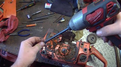 How To Husqvarna 55 51 Chainsaw Full Tear Down Disassembly Youtube